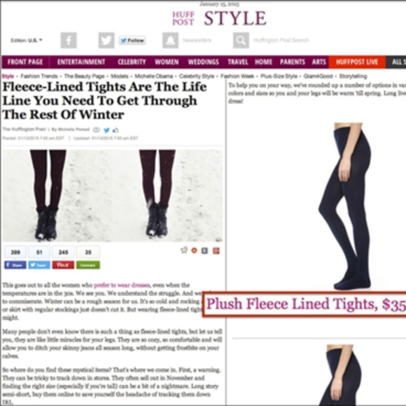 plush fleece stirrups-black - Picture 3 of 5