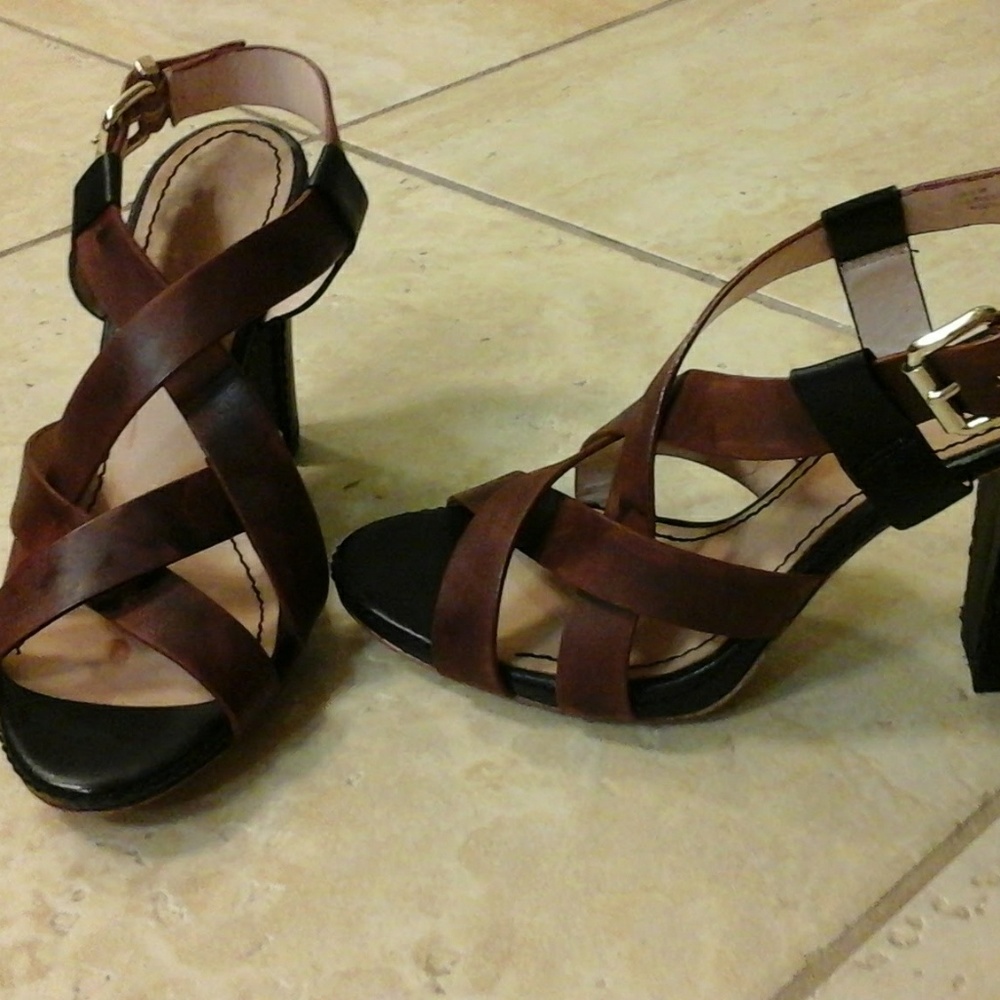 High heeled sandals