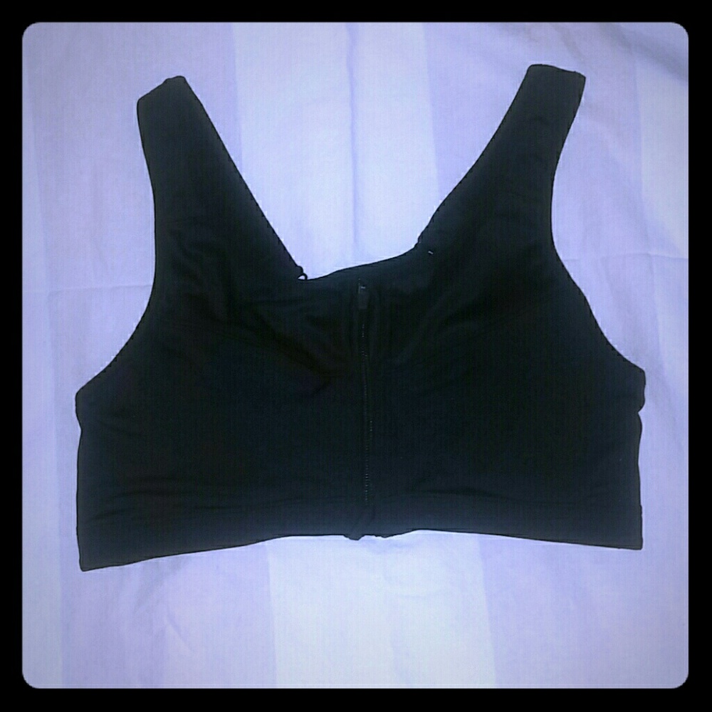 Lot of 2 Front zip Sports bras XL
