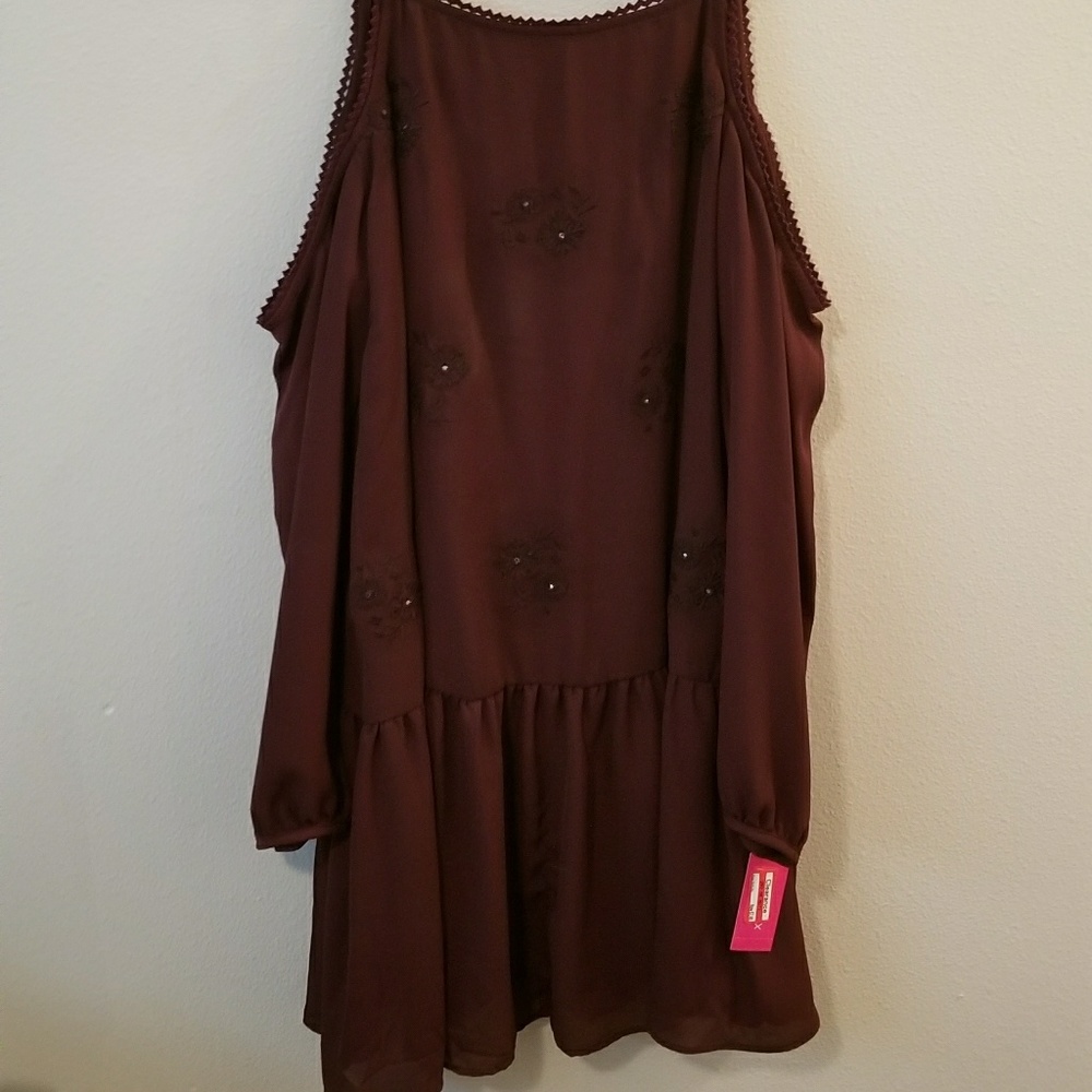 Tank off the shoulder mini dress