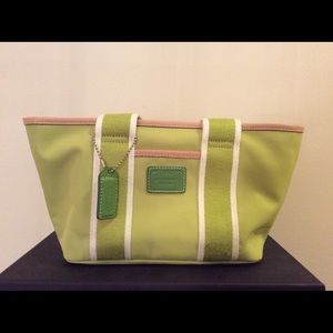 Coach Lime Mini Tote