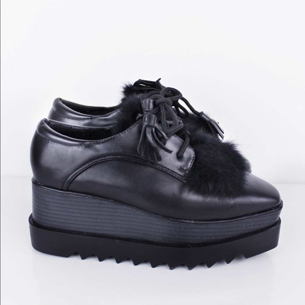 Platform Furry Shoes