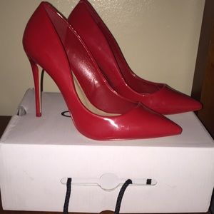 Aldo Red Heel Pumps
