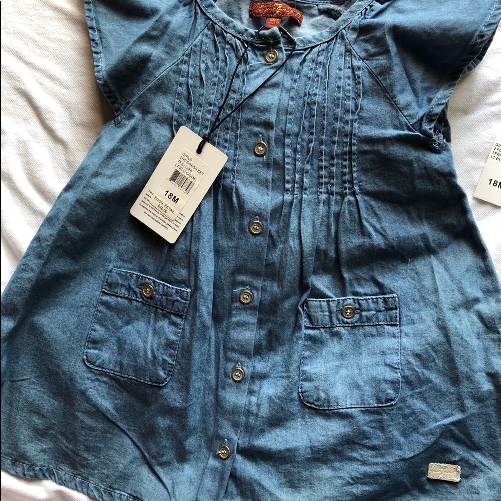 7 for all mankind girls dress. sizes: 18 m & 12 M