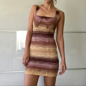 Free People lace cocktail bodycon dress