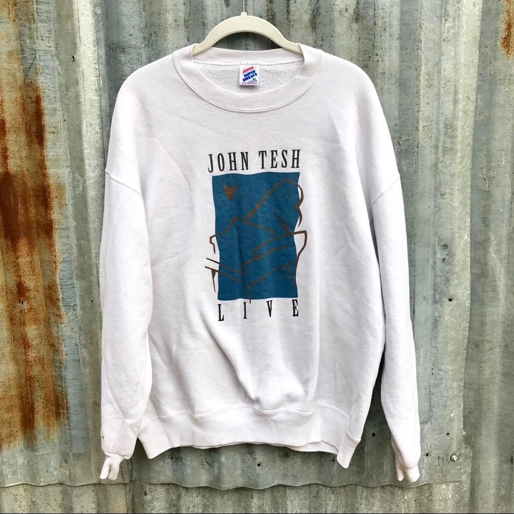 Vintage John Tesh “Live” Pullover Sweatshirt