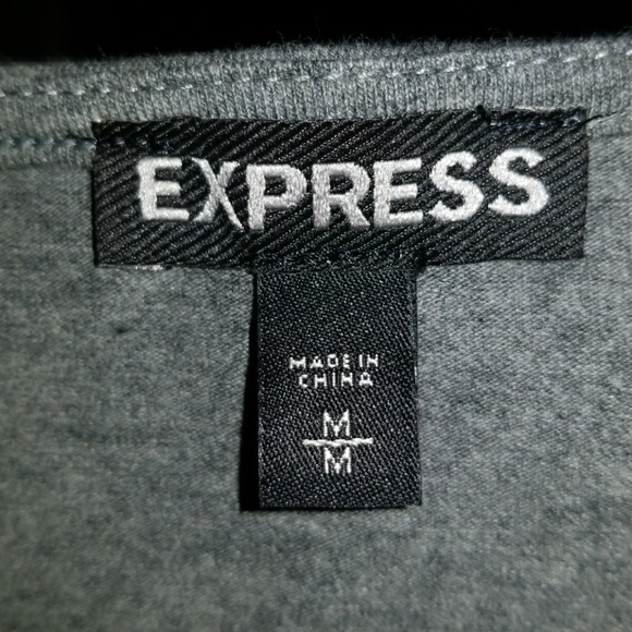Express Gray Crop Top - Picture 4 of 4