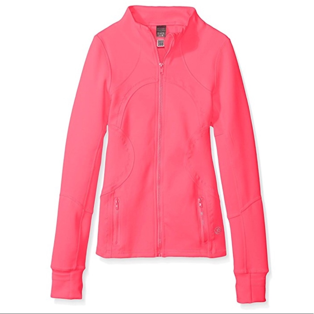 Electric Yoga Hot Pink Neoprenelike Workout Jacket - Picture 4 of 5