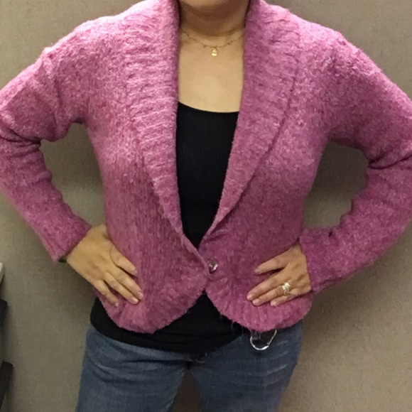 Pink Knit Cardigan - Picture 3 of 8