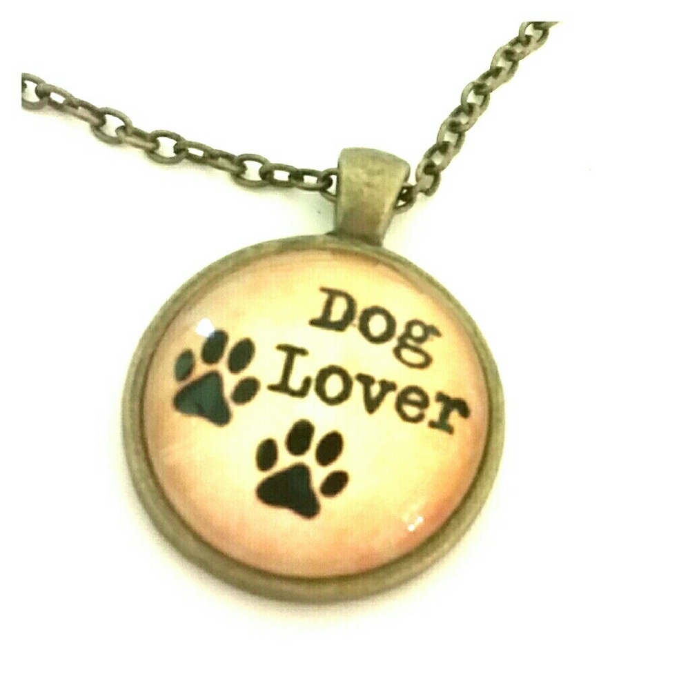 Dog Lover Necklace Rescue Dog Pet Lover Gift