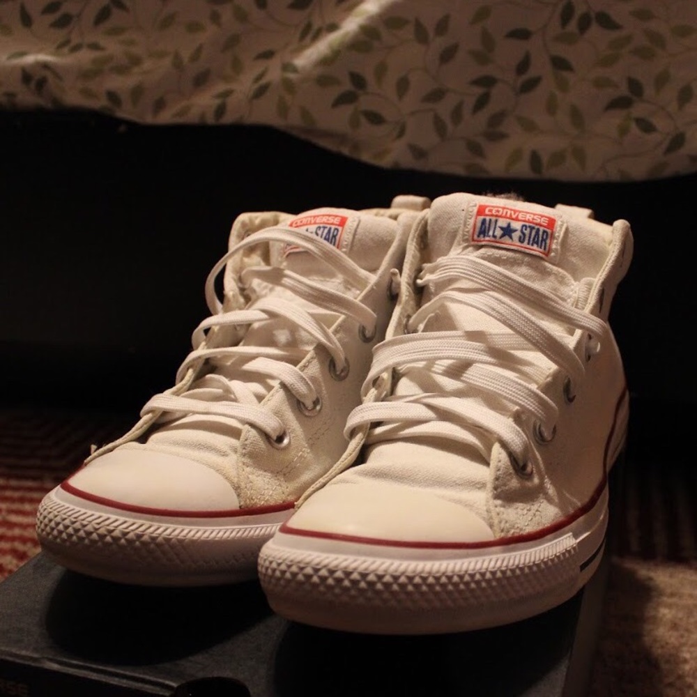 White Converse High Top