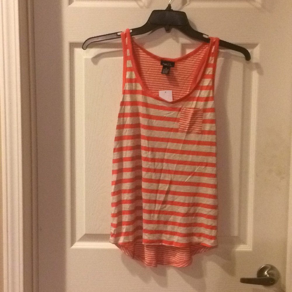 Orange striped shirt