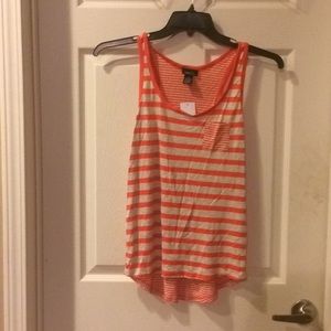 Orange striped shirt