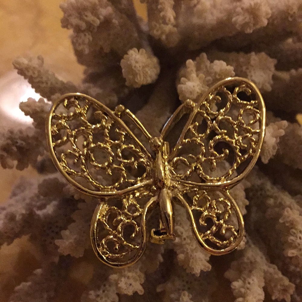 Vintage Jerry butterfly brooch