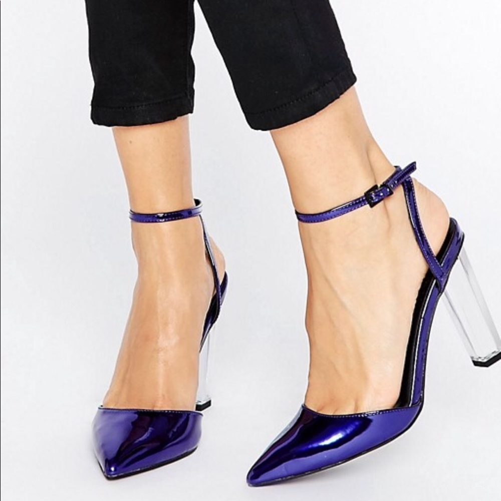 ASOS Paolo Clear Pointed Heels