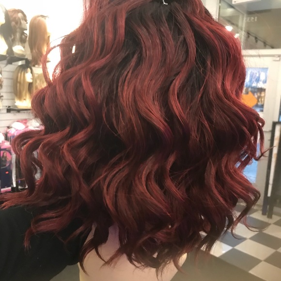 Wig loose curly Human Blend babyhair Swisslace Wig