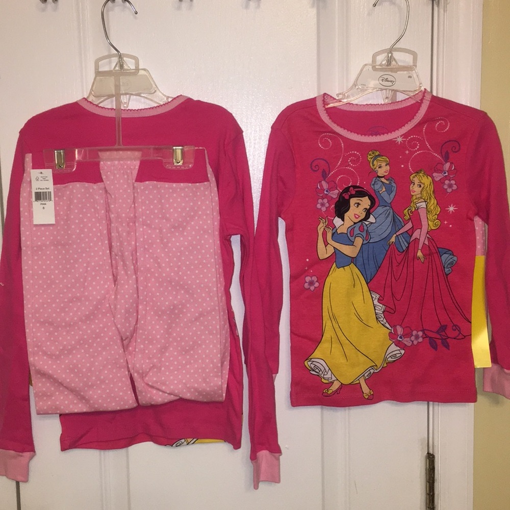 Disney girl’s 2pcs top and bottom pajamas set pink
