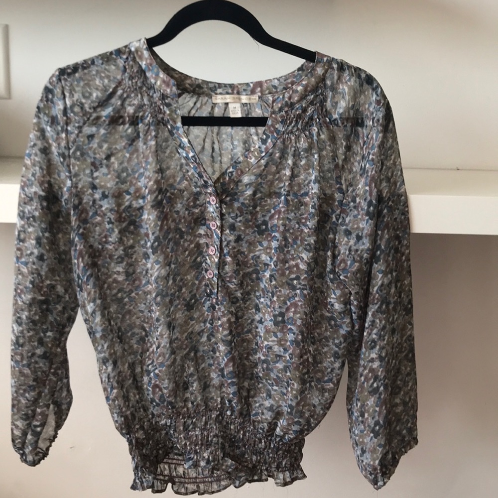 Sarah Spencer floral blouse