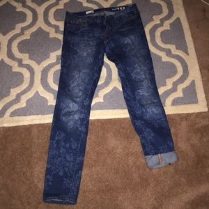 Gap floral jeans