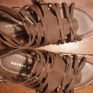 Madden Girl Cognac Gladiators