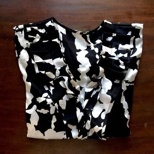 Silk Blouse // Black + White