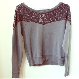 Roxy lace flower sweater