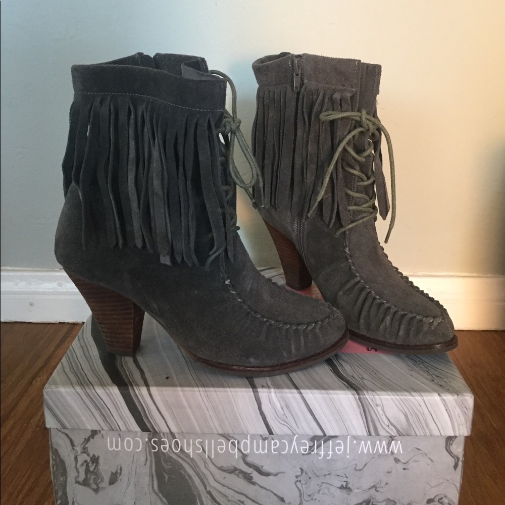 Vintage Fringe Jeffrey Campbell Boots