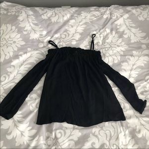 NWT Black Off Shoulder Top