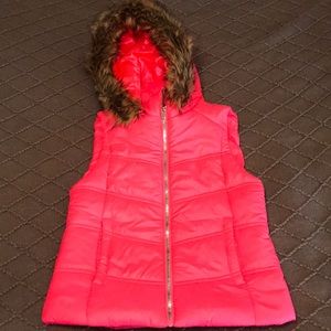 Juicy Couture Bright Pink Puffer Vest