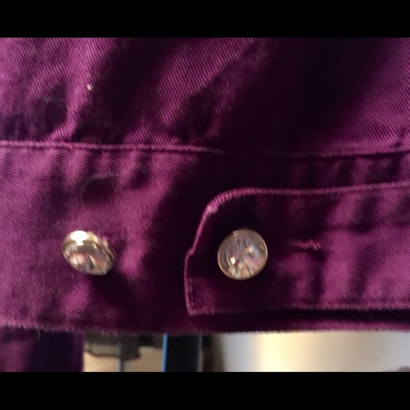 SML SPORTS beaded purple jacket Sz M - Picture 5 of 6