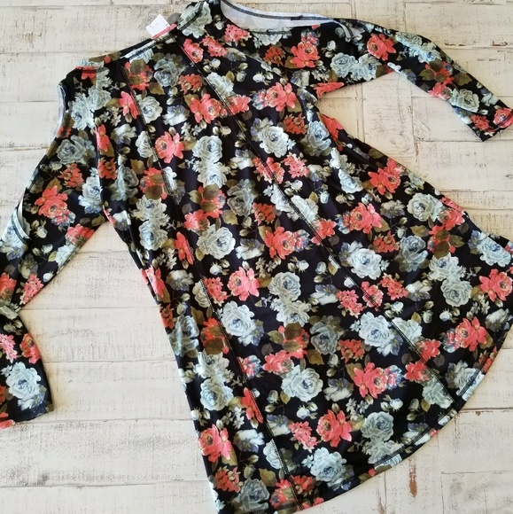 HOM Venice Floral Cold Shoulder Dress Vintage - Picture 5 of 8