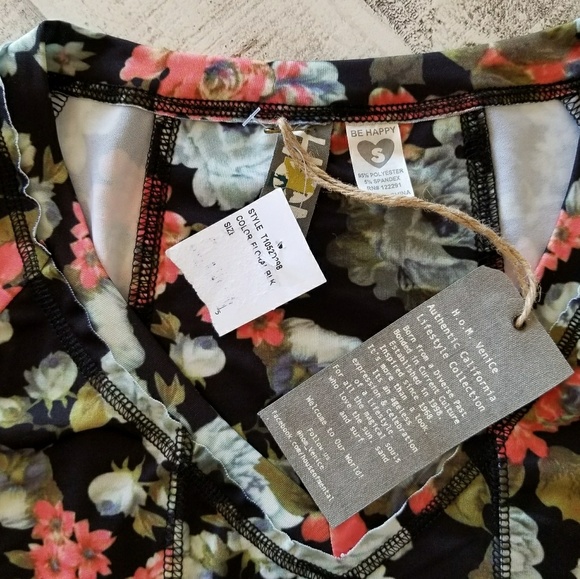 HOM Venice Floral Cold Shoulder Dress Vintage - Picture 6 of 8