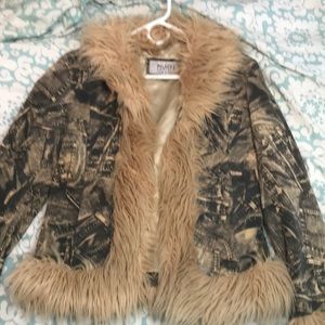 Wilson’s leather jacket with fur vintage