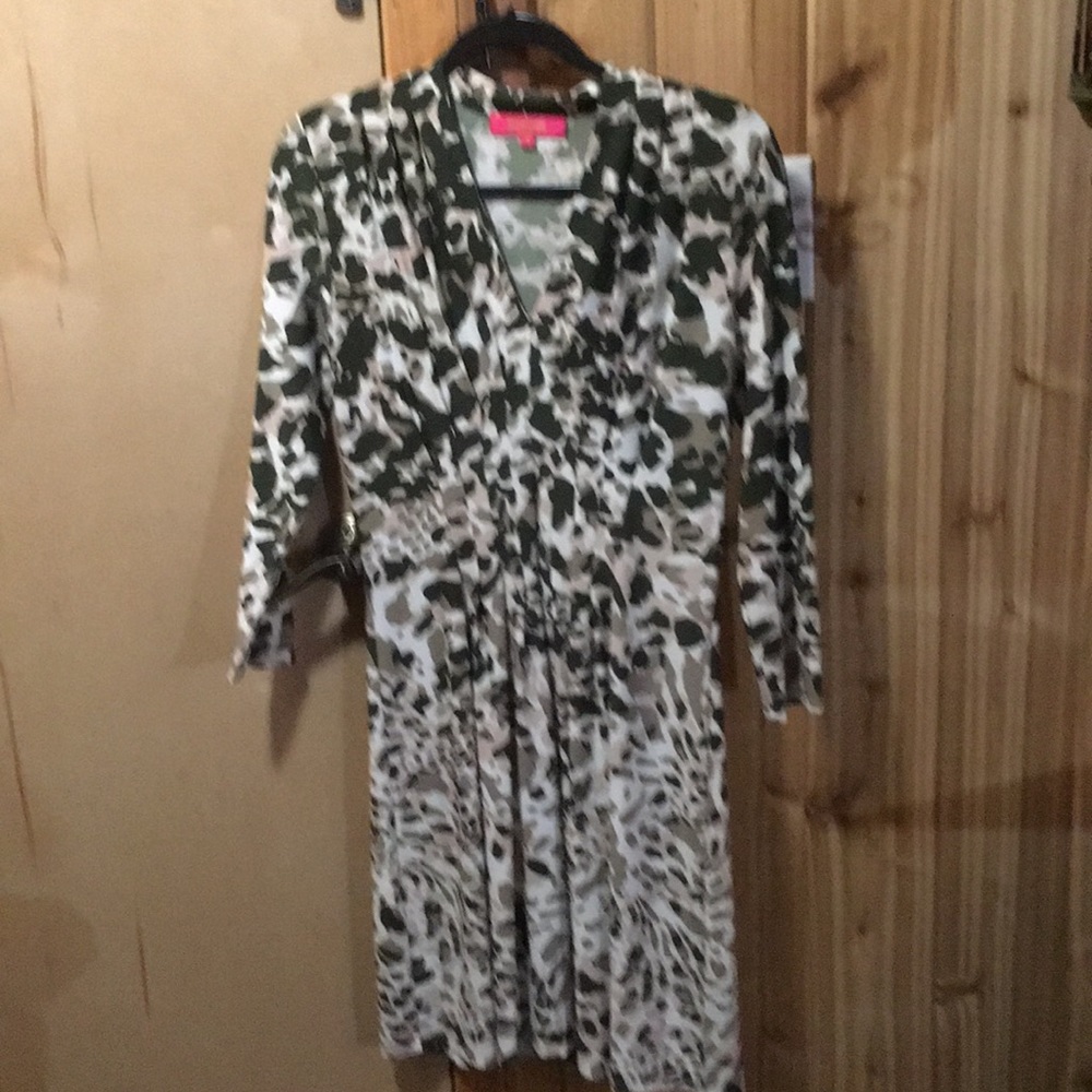 Catherine Malandrino Fit and Flare Camo Dress