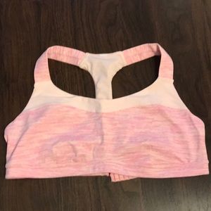 Lululemon run hook me up bra parfait pink