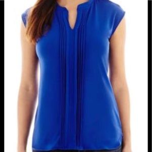 Blue Liz Claiborne Blouse