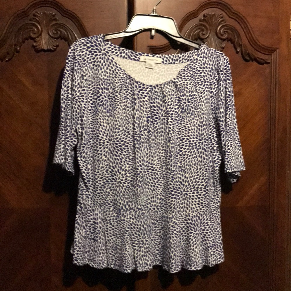 Liz Claiborne Women’s SZ L  3/4 Sleeve Blouse