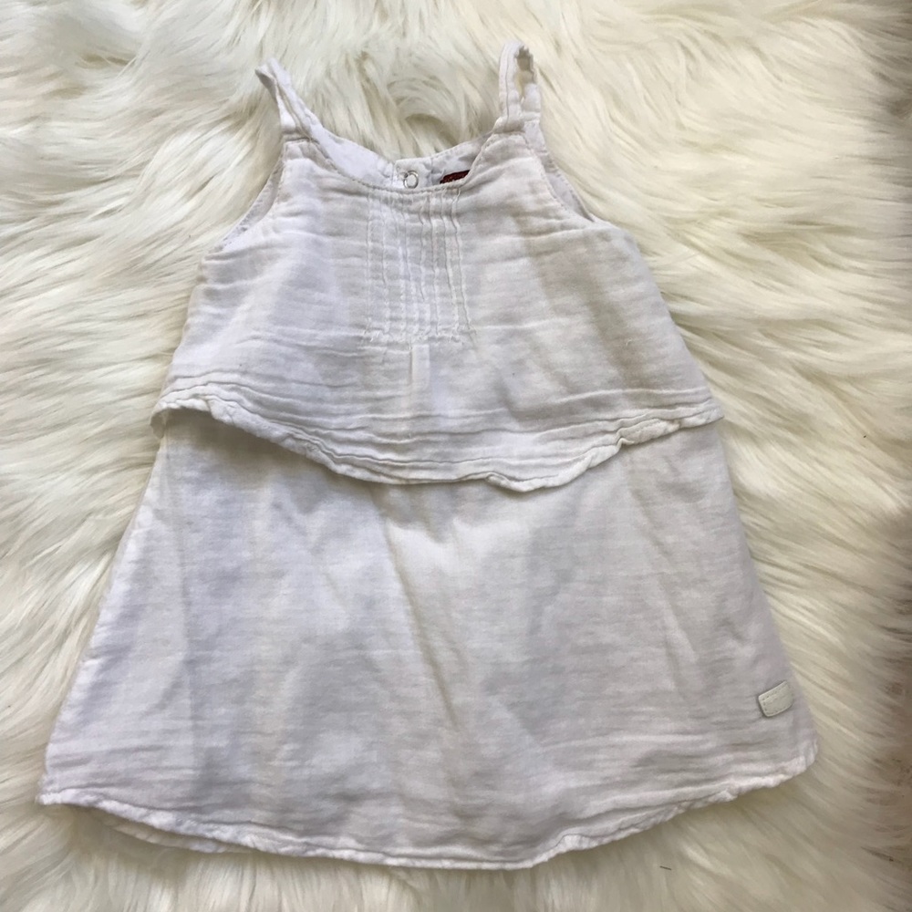 Baby Girls' Pintuck White Dress - Picture 3 of 4