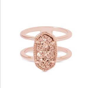 kendra scott elyse ring in rose gold