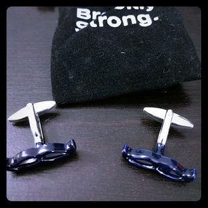Mustache cufflinks