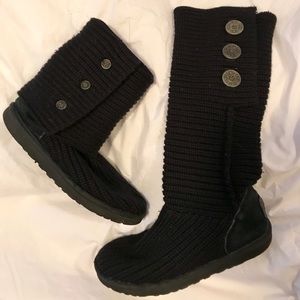 Well loved Ugg knit boots