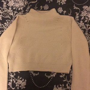 Cropped winter sweater