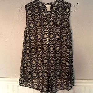 Flowy lightweight high-low blouse