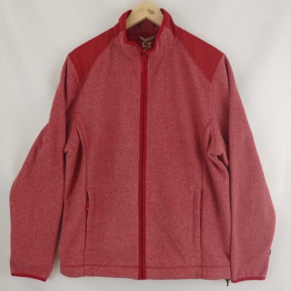 cutter & buck M red zip jacket