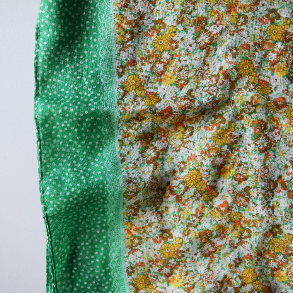 French floral scarf CLOSET CLEANOUT SALE