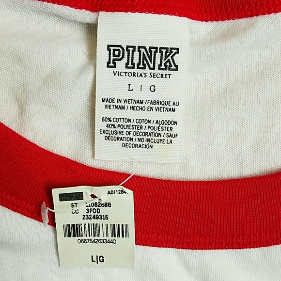 Pink Victoria's secret shirt NWT - Picture 3 of 6