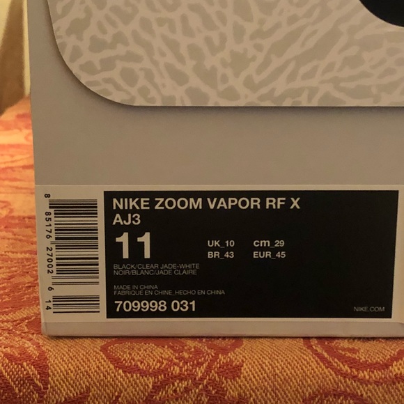 **SOLD** Nike Zoom Vapor RF X AJ3 **SOLD** - Picture 5 of 8