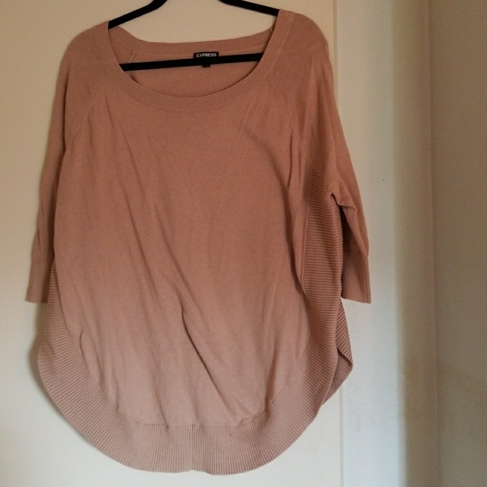 Express 3/4 sleeve sweater S
