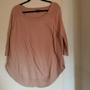 Express 3/4 sleeve sweater S