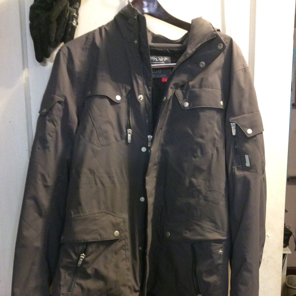 NWOT SPYDER GT Grey Prima loft Ski Jacket pd $700